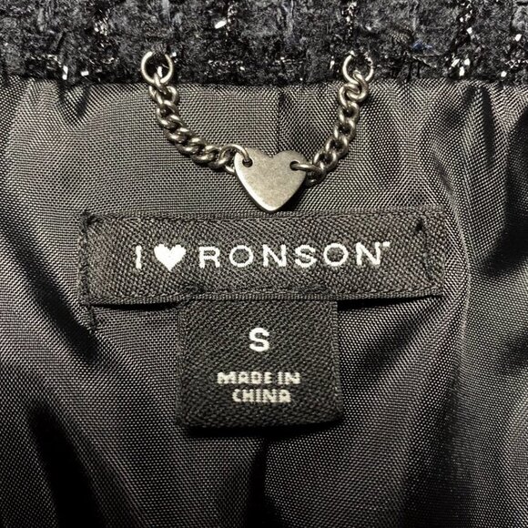 I HEART RONSON Metallic Tweed Biker Jacket - Picture 7 of 7